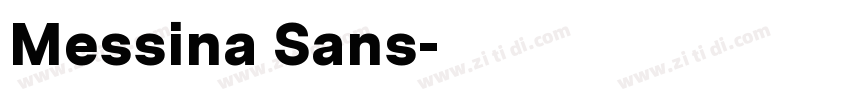 Messina Sans字体转换